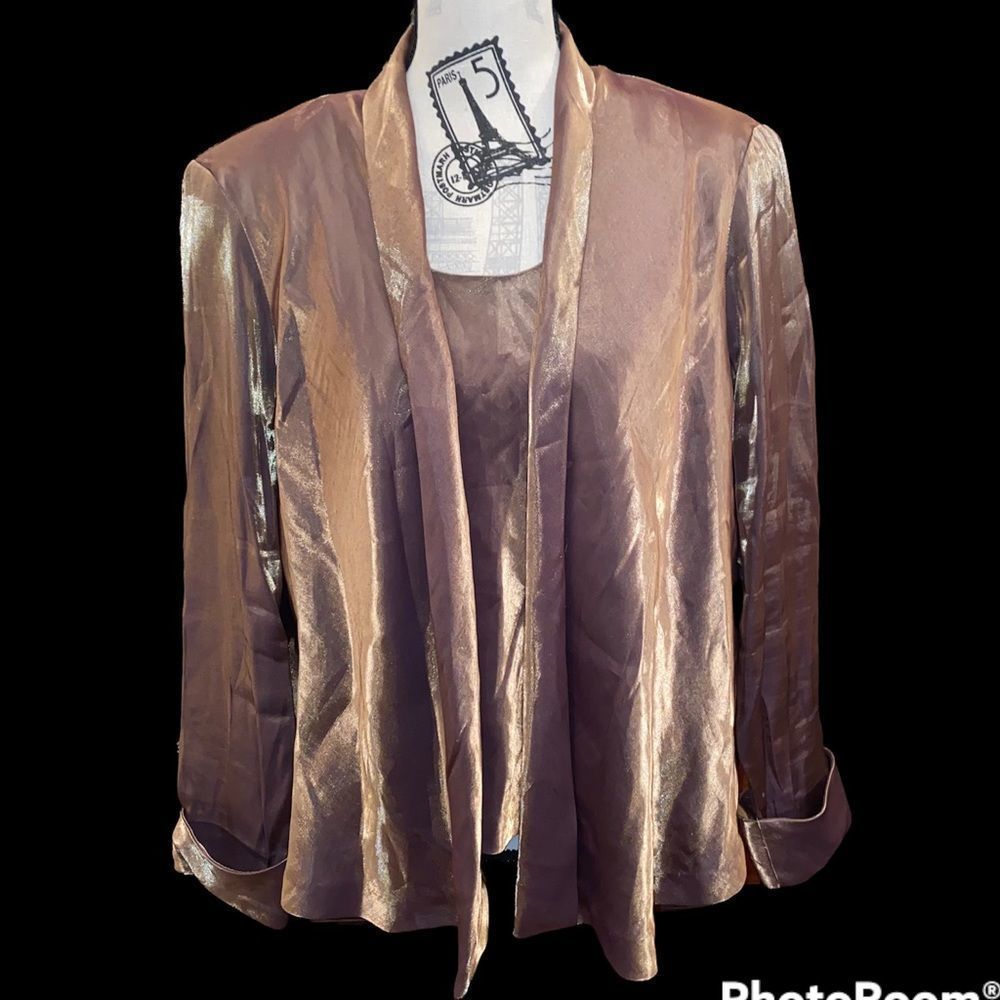 80’S Metallic Jacket & Tank Duo  Another Thyme Brand